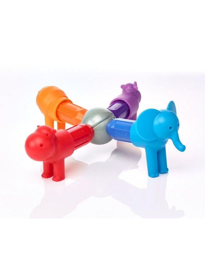 My First Safari Animals Stem Magnetic Discovery Building Set With Soft Animals For Ages 15