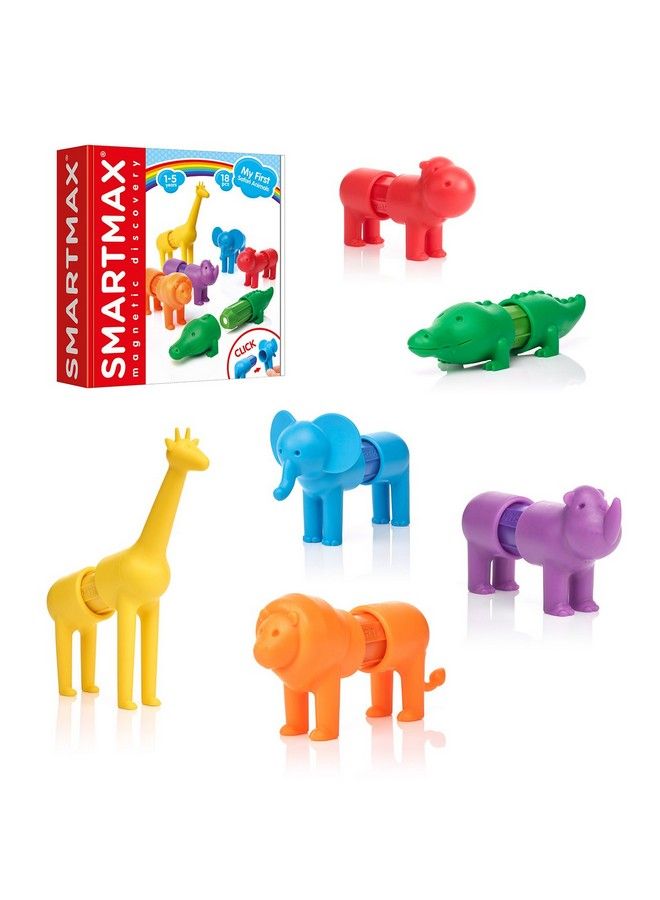 My First Safari Animals Stem Magnetic Discovery Building Set With Soft Animals For Ages 15