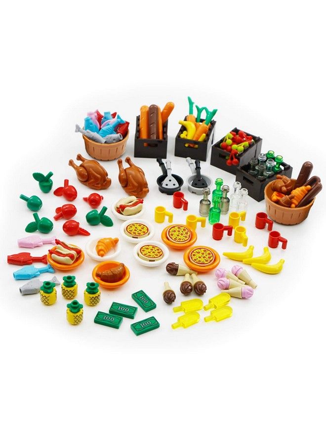 City Food Accessories Building Block Friends Animals Bricks, People House Kitchen Farm Restaurant Moc Pieces Parts, Classic Party Favors Toys For Boys Girls