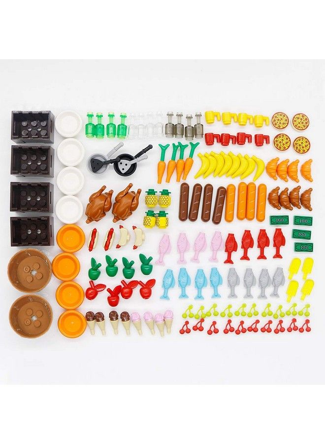 City Food Accessories Building Block Friends Animals Bricks, People House Kitchen Farm Restaurant Moc Pieces Parts, Classic Party Favors Toys For Boys Girls