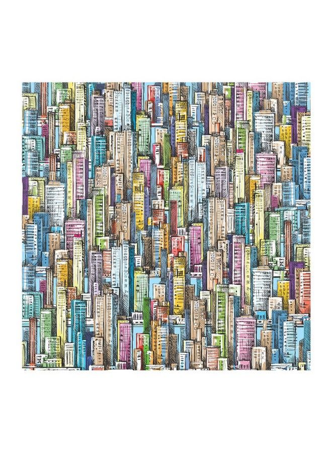 Puzzleskyscraper Sea1000 Pieces Sketch Colorful Buildings Jigsaw Puzzles