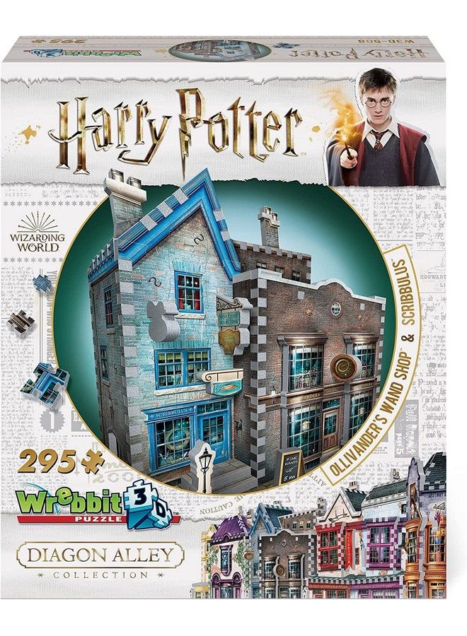 Puzzle Harry Potter Diagon Alley Collection Ollivanders And Scribbulus 3D Jigsaw Puzzle (295Pieces)