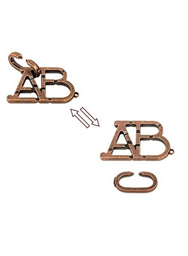 Shuyue Abc Metal Puzzle Lock Iq Test Mind Game Toys Brain Teaser Metal Puzzles Magic Trick Toy Metal Iq Puzzle For Kids And Adults