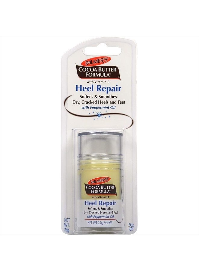 Cocoa Butter Formula Heel Repair, Foot Balm Stick for Cracked Heels & Feet, No-Mess Stick Applicator, 0.9 Ounce