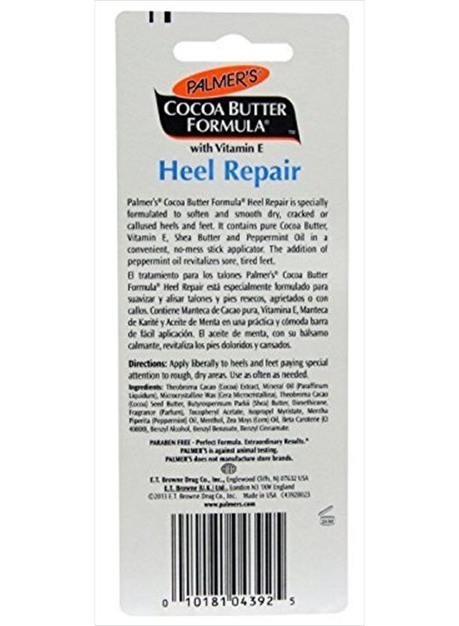 Cocoa Butter Formula Heel Repair, Foot Balm Stick for Cracked Heels & Feet, No-Mess Stick Applicator, 0.9 Ounce