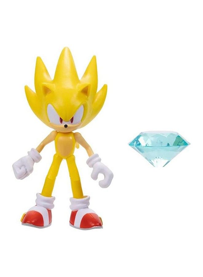 4” Super Sonic With Chaos Emerald Action Figure