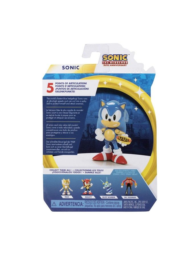 2.5Inch Action Figure Classic Sonic With Hot Dog Collectible Toy