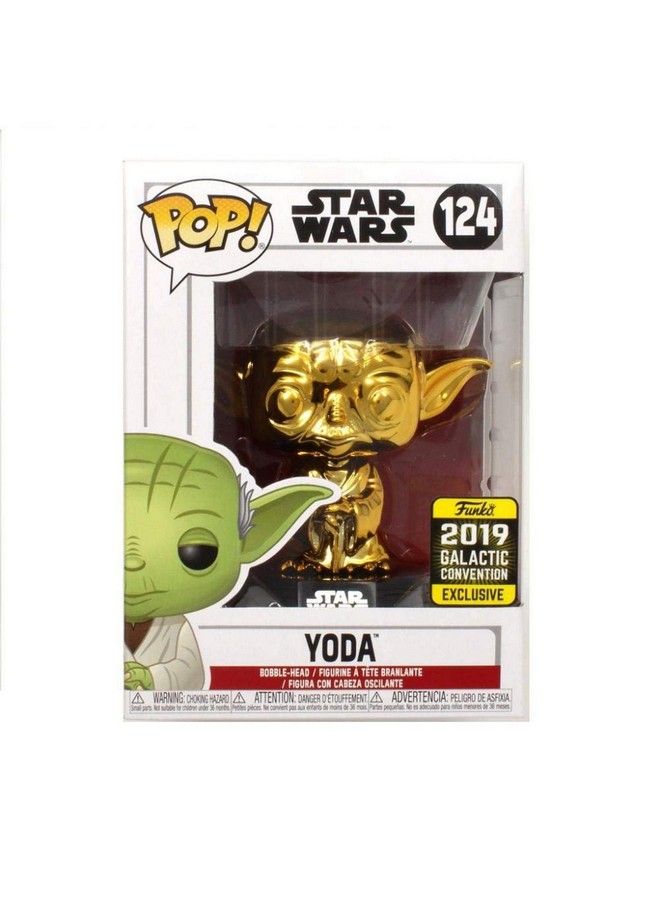 Pop! Funko Gold Yoda Galactic Convention Exclusive 124 Star Wars