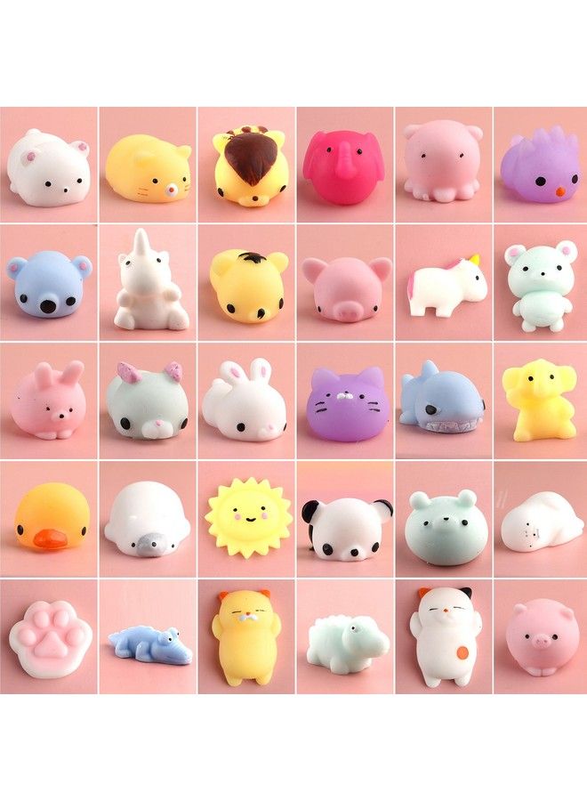 30 Pcs Squeeze Animal Toys Cute Cat Panda Unicorn Squishies Easter Egg Fillers Mini Soft Squeeze Stress Relief Toys Birthday Party Favors Goodie Bag Stuffers For Kids