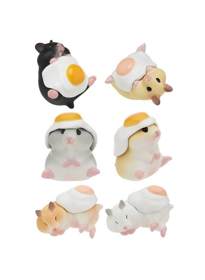 Hamster Egg Version 2 Plastic Toy Blind Box Includes 1 Of 6 Collectable Figurines Fun, Versatile Decoration Authentic Japanese Design Made From Durable Plastic