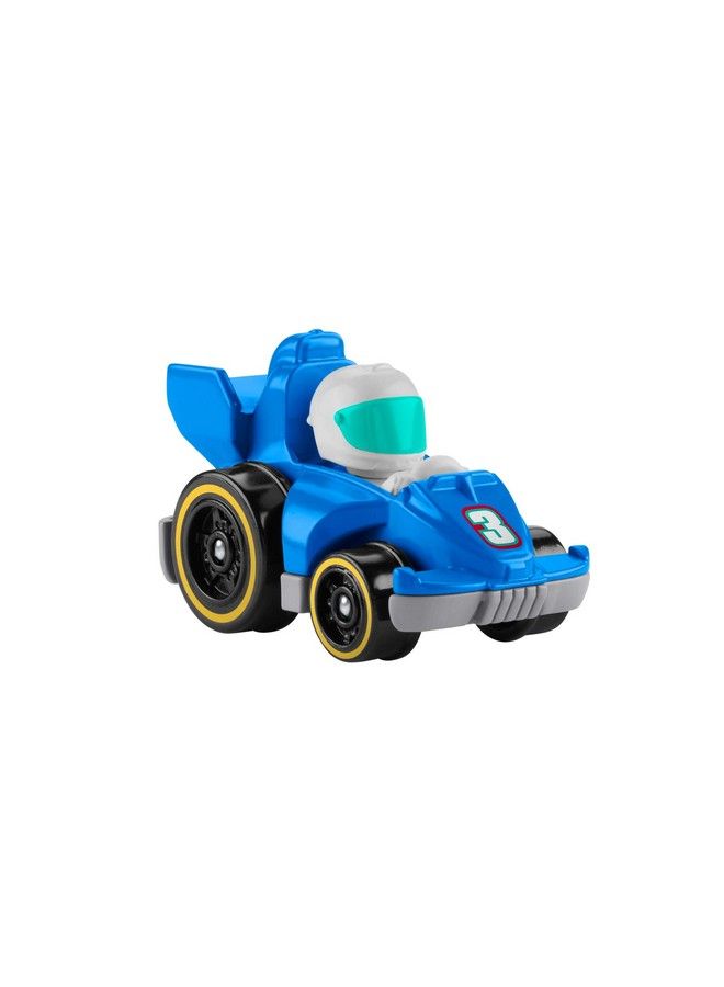 Little People Wheelies Race Car Gmj21 ~ Blue #3 Grand Prix Racer