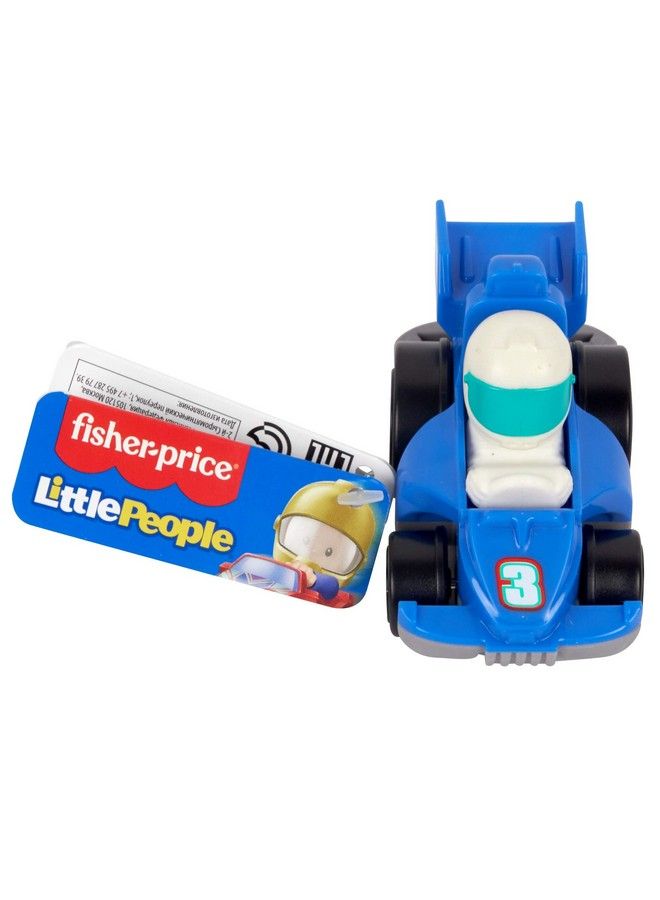 Little People Wheelies Race Car Gmj21 ~ Blue #3 Grand Prix Racer