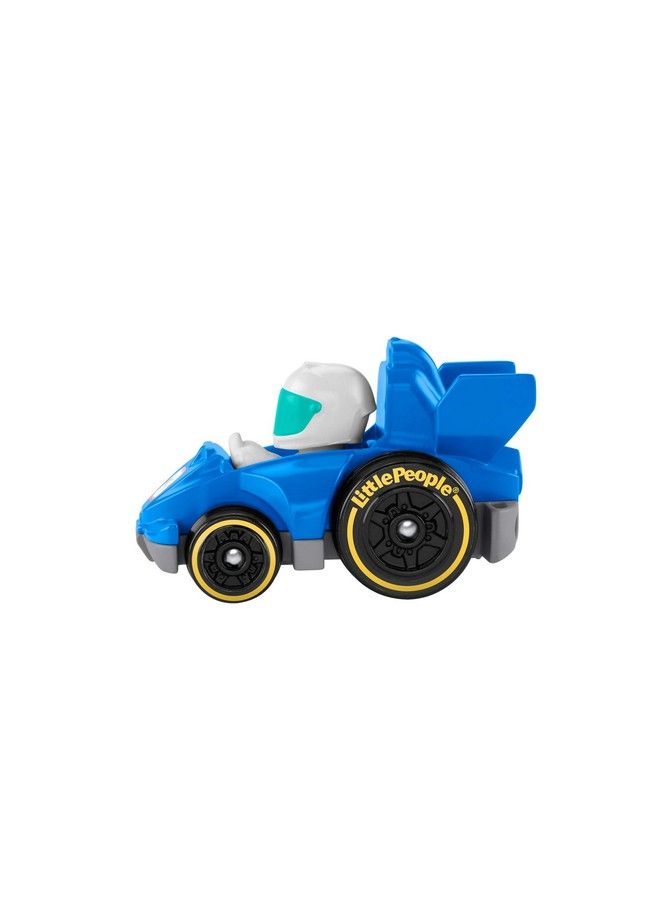 Little People Wheelies Race Car Gmj21 ~ Blue #3 Grand Prix Racer