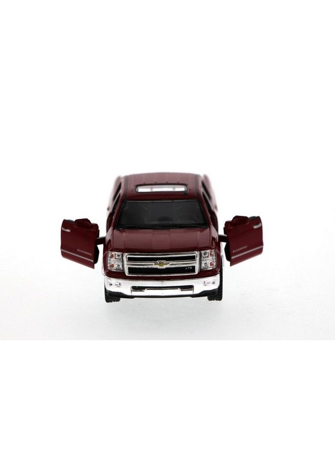 Chevy Silverado (2014) Ltz Crew Cab 4X4 1/46 Scale Diecast Metal Model Red