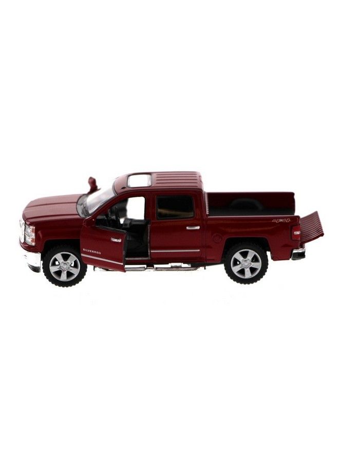 Chevy Silverado (2014) Ltz Crew Cab 4X4 1/46 Scale Diecast Metal Model Red