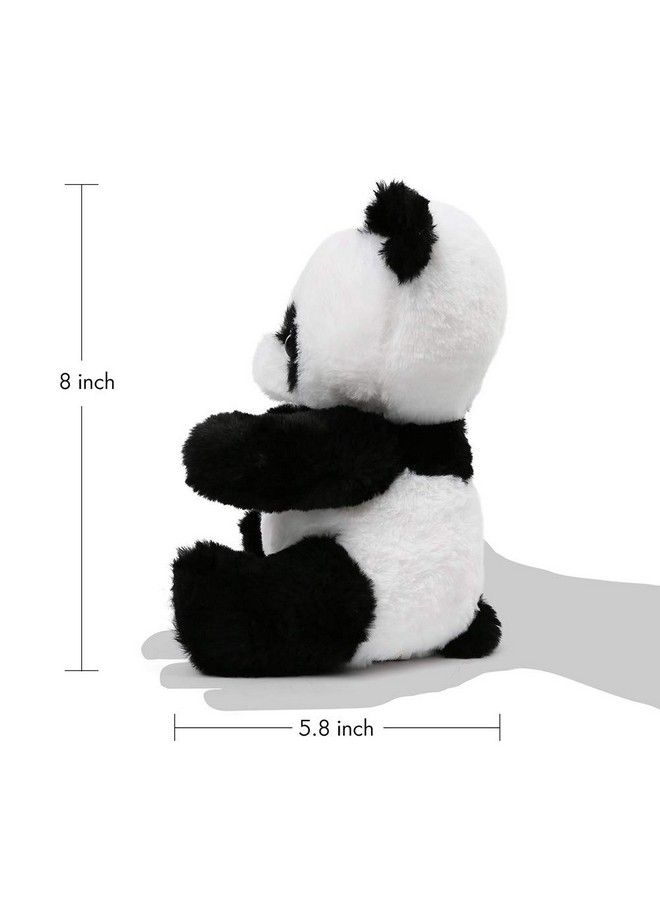 Panda Stuffed Animals, 8 Black Panda Plush, Stuffed Panda Bear, Cute Plushies For Kids, Gift For Toddlers Birthday, Easter, Party Favors