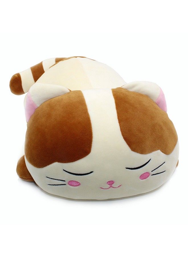 Very Soft Cat Big Hugging Pillow Plush Kitten Kitty Stuffed Animals Brown 23.5