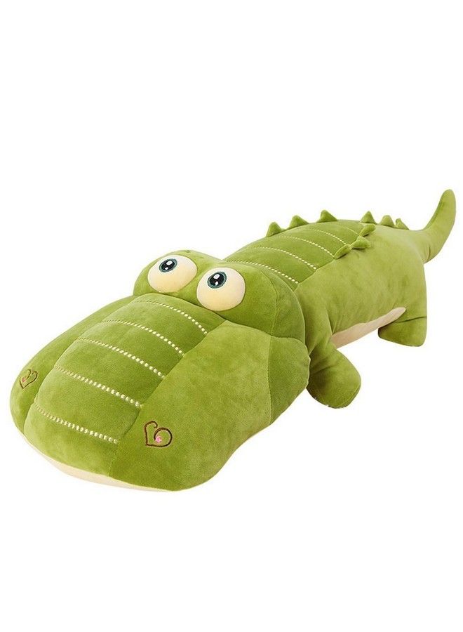 Crocodile Plush Toy Stuffed Animal 26 Inch Green Large Giant Alligator Animal Stuffed Plushies Super Soft Cute Cuddly Pillow Cushion Stuff Dolls Xmas Gift For Children Kids Boys Girls, 26Inches