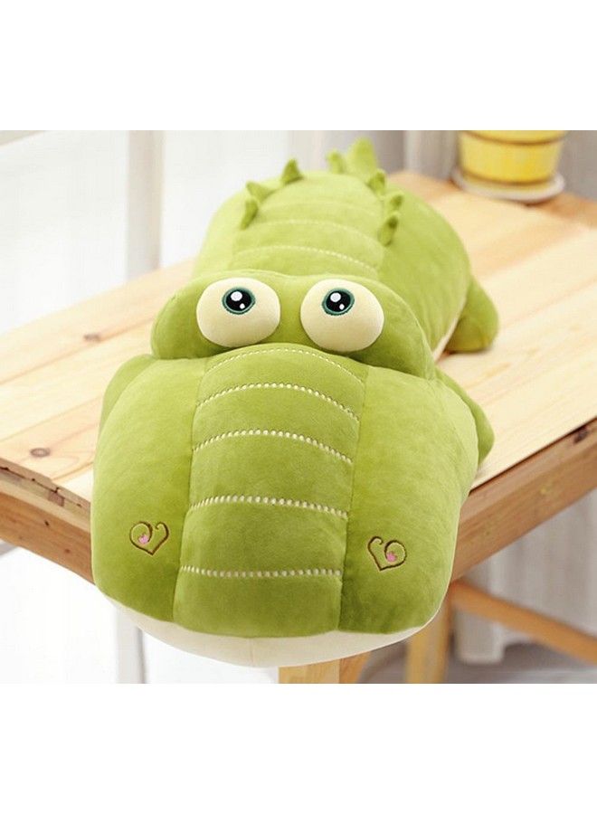 Crocodile Plush Toy Stuffed Animal 26 Inch Green Large Giant Alligator Animal Stuffed Plushies Super Soft Cute Cuddly Pillow Cushion Stuff Dolls Xmas Gift For Children Kids Boys Girls, 26Inches