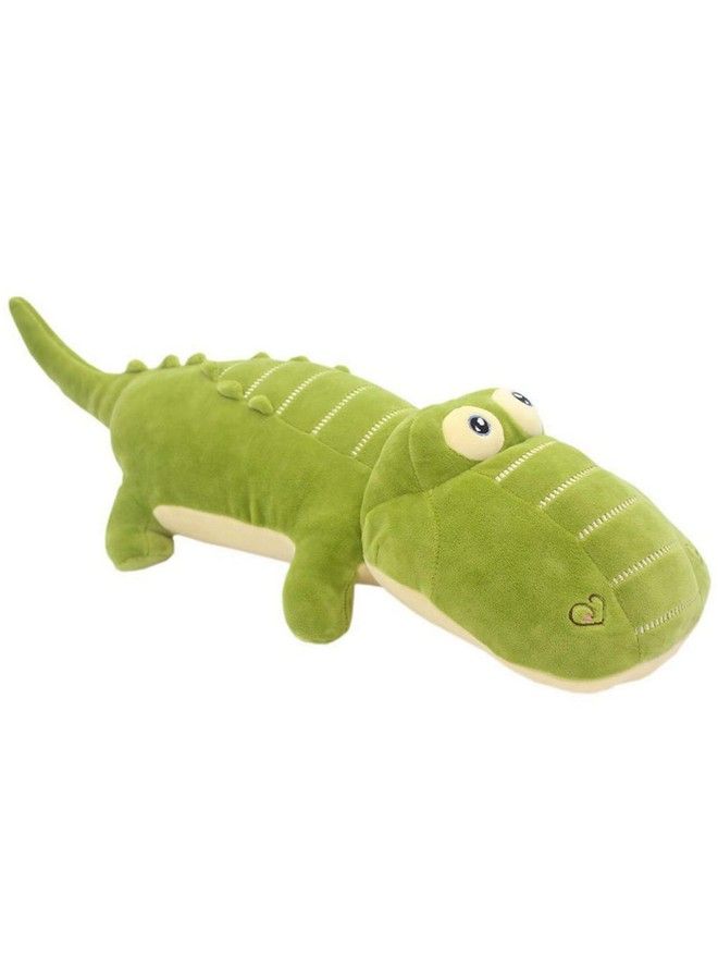 26 Inch Crocodile Stuffed Animal Plush Toy Adorable Alligator Animals Stuffed Giant Children Pillow Cushion Super Soft Cuddly Dolls For Kids Boys Girls Gifts, Green, 65Cm