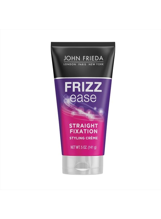 Anti Frizz, Frizz-Ease Straight Fixation Styling Creme, Straight Hair Product for Smooth, Silky, No-Frizz Hair, 5 Ounces