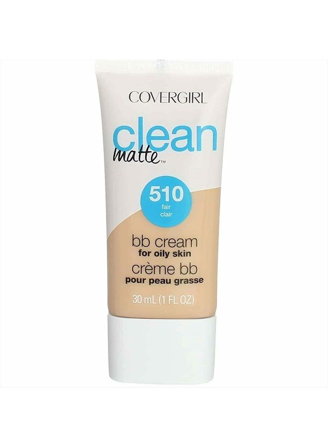 Clean Matte BB Cream For Oily Skin, Fair 510, (Packaging May Vary) Water-Based Oil-Free Matte Finish BB Cream, 1 Fl Oz (1 Count)