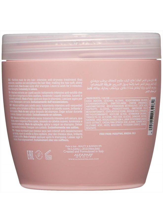 Semi Di Lino Moisture Nutritive Mask for Dry Hair, 16.9 Fl Oz (Pack of 1)