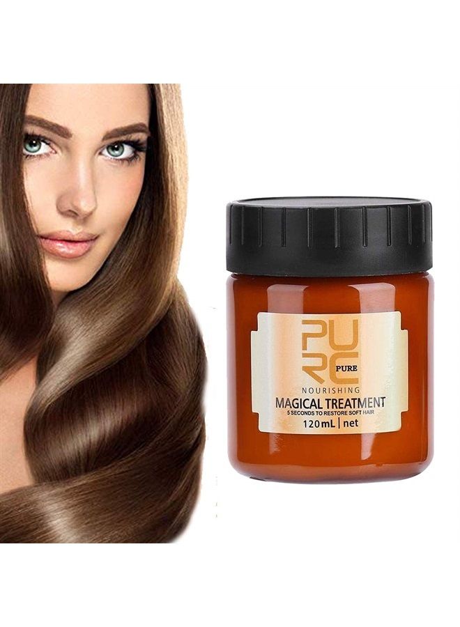 120ml Magical Hair Treatment Mask 5 Seconds Repairs Damage Hair Advanced Molecular Hair deep Conditioner Roots Treatment Return Bouncy Restore Elasticity Hair Care Essence