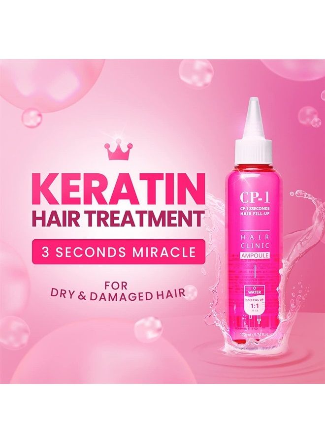 3 Seconds Hair Fill-Up Mask Ampoule 170ml / 5.74 fl oz for Extrem Damaged Hair, Broken Hair