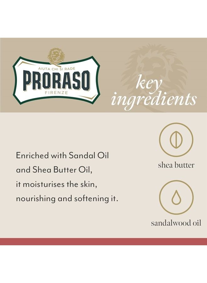 After Shave Lotion, Moisturizing and Nourishing for Coarse Beards with Sandalwood Oil and Shea Butter, 3.4 Fl Oz