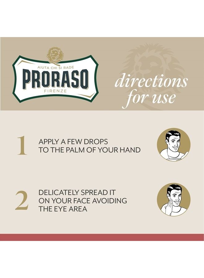 After Shave Lotion, Moisturizing and Nourishing for Coarse Beards with Sandalwood Oil and Shea Butter, 3.4 Fl Oz