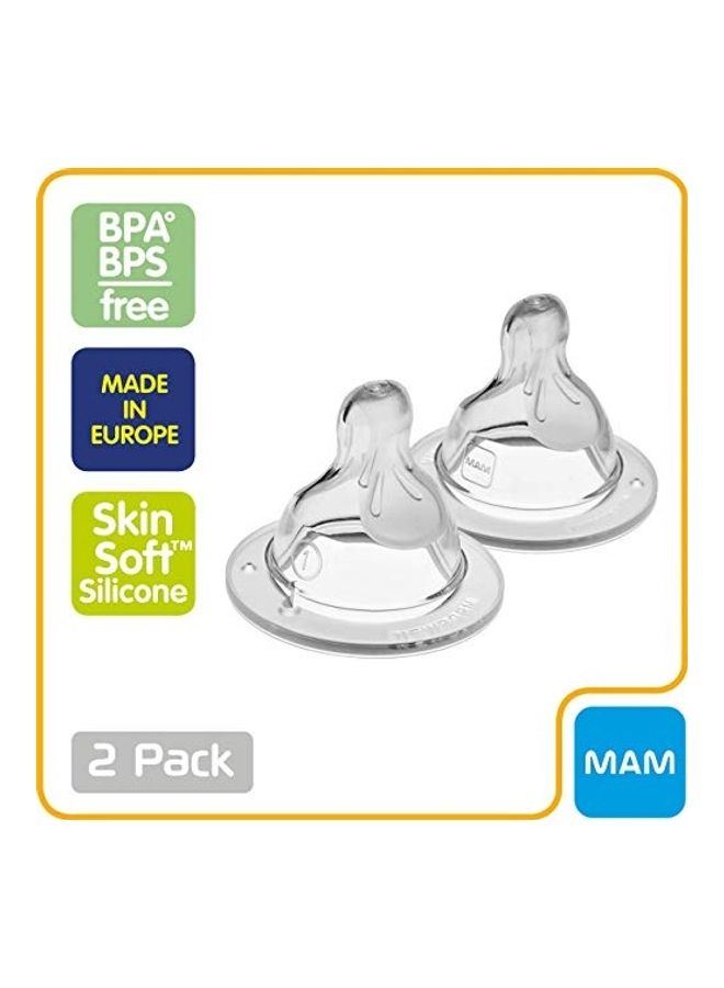 Set Of 2 Baby Slow Flow Nipple