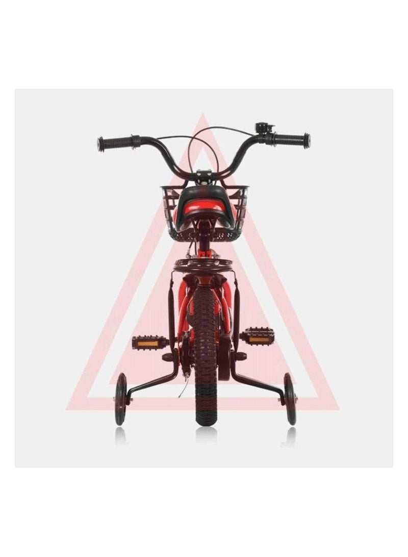 Kids Bike with Hand Brake and Basket for Ages 3-9 Years Girls 12 Inch