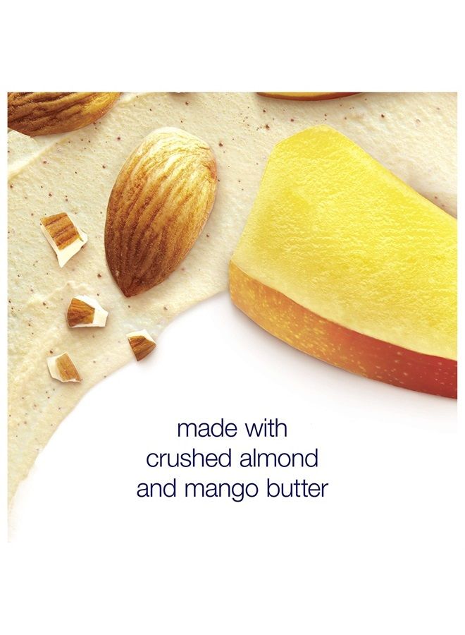 Exfoliating Body Polish Body Scrub Exfoliating Scrub for Dry Skin Crushed Almond and Mango Butter Gently Exfoliates to Reveal Healthy Skin 10.5 Ounce (Pack of 4)