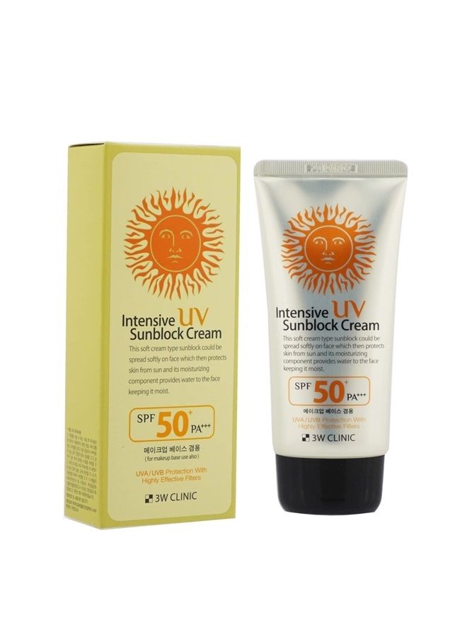 Dodo 3W Clinic Intensive UV Sunblock Cream SPF50+/PA+++ 70ml