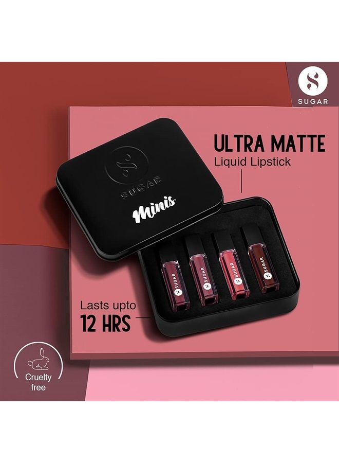 Smudge Me Not Liquid Mini Lipstick Gift Set (Nude)