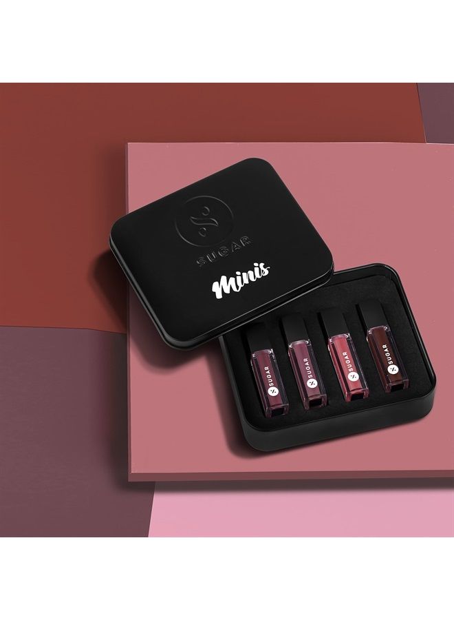 Smudge Me Not Liquid Mini Lipstick Gift Set (Nude)