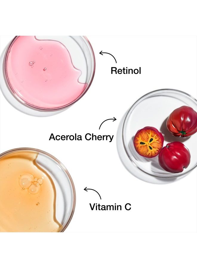 Multi-Action Super-C Retinol Brighten & Correct Vitamin C Face Serum with Acerola Cherry Extract, 1 Fl Oz