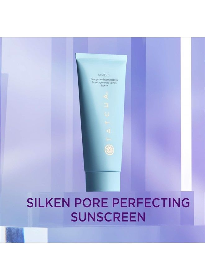 Tatcha Silken Pore Perfecting Sunscreen SPF 35 | Lightweight Sunscreen with Matte Finish and UVA/UVB Protection, 60 ml | 2 oz