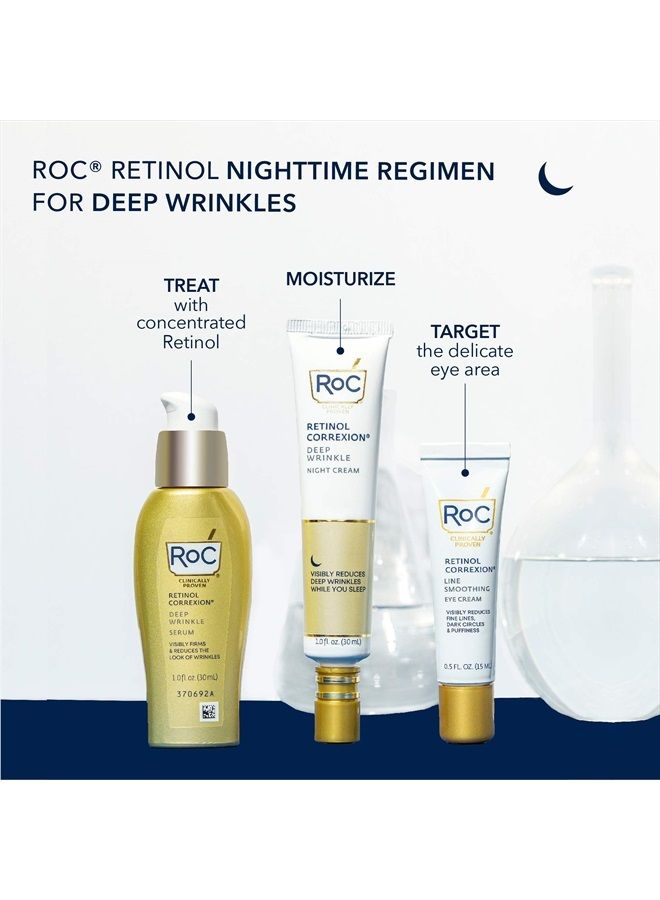 Retinol Correxion Value Set Duo, Deep Wrinkle Anti-Aging Night Face Cream + Daily Under Eye Cream for Dark Circles & Puffiness, Moisturizer
