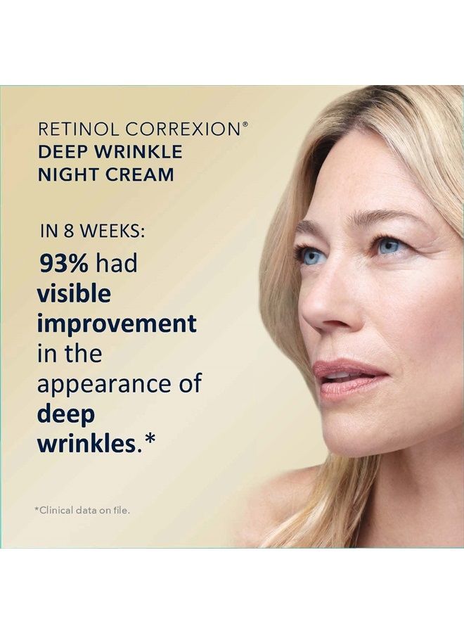 Retinol Correxion Value Set Duo, Deep Wrinkle Anti-Aging Night Face Cream + Daily Under Eye Cream for Dark Circles & Puffiness, Moisturizer