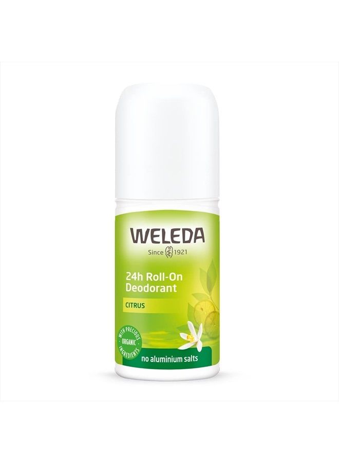 24 Hour Roll-On Deodorant, Citrus,Yellow 1.7 Fluid Ounce