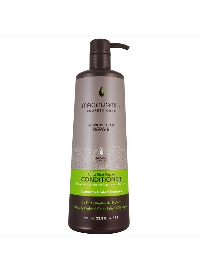 Hair Care Sulfate Paraben Free Natural Organic CrueltyFree Vegan Hair Products Ultra Rich Moisture Hair Conditioner, Green, 33.8 Fl Oz