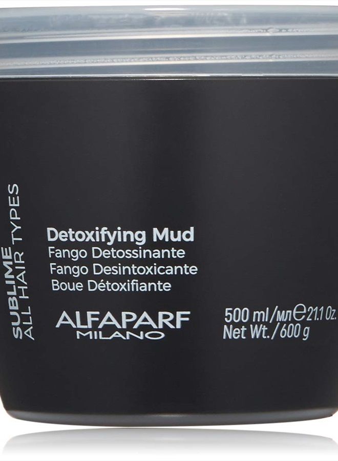 Semi Di Lino Sublime Detoxifying Deep Cleansing Mud Treatment - Safe on Color Treated Hair - Clay-Based Detox for Hair - Professional Salon Quality - 21.1 oz.