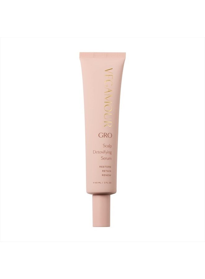 GRO Scalp Detoxifying Serum - Scalp Exfoliator Hair Serum with Zinc PCA, Omega 6 & 9 and Caffeine - Scalp Serum