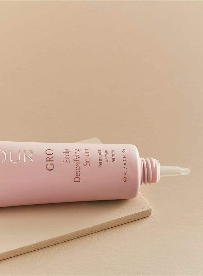 GRO Scalp Detoxifying Serum - Scalp Exfoliator Hair Serum with Zinc PCA, Omega 6 & 9 and Caffeine - Scalp Serum