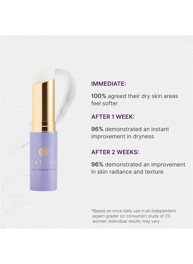 Tatcha The Serum Stick | Smooth Dry Fine Lines Instantly & Over Time, 8 G | 0.28 oz