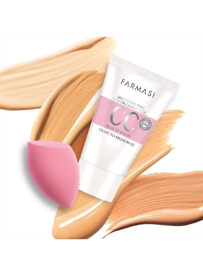 Farmasi CC Cream with Multi-Minerals, Pure, Natural and Flawless Finish, Great Results Every Time, Medium to Full Coverage, All-Day Hold, All Skin Types, SPF 25, 50 mL (Light to Medium)