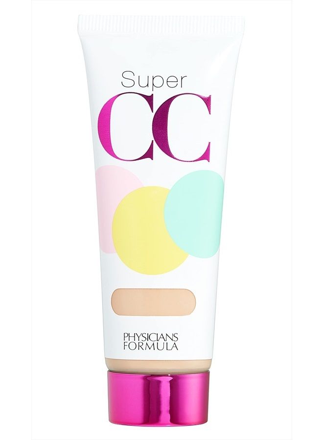 Super CC+ Cream Color-Correction + Care Cream Full Coverage Light Foundation, SPF 30, Anti Aging Hydrating Serum, For Uneven Skin Tone, Dermatologist Approved