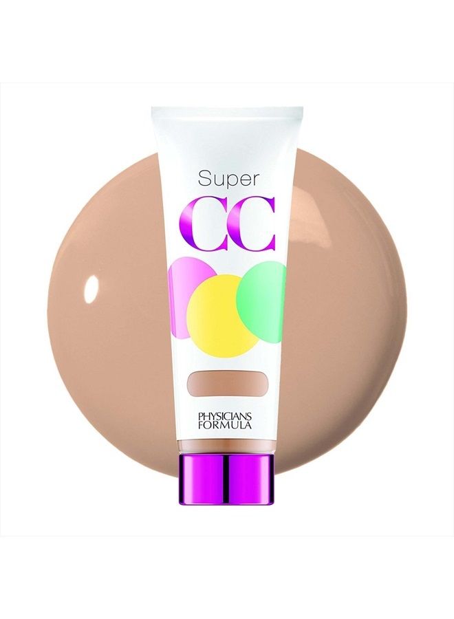 Super CC+ Cream Color-Correction + Care Cream Full Coverage Light Foundation, SPF 30, Anti Aging Hydrating Serum, For Uneven Skin Tone, Dermatologist Approved